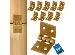 Kotarbau® Cerniera Per Cassa 50 X 25 Mm 10 Pz Cerniera Per Tavolo Arrotolata Cerniere Per Mobili Cerniera Per Mobili Zincata Cerniera Per Porta Cerniera Per Cassa Cerniere Per Armadio