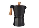Caffettiera Italiana 6 Tazze In Legno Alluminio