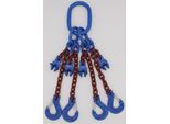 Catena Da Imbracatura Grado 10 A 4 Fili 1,0 M 6 Mm Con Accorciamento Rosso-Marrone