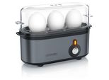 Cuociuova Arendo 3 Volte, 210 W, Acciaio Inox, Durezza Regolabile, Per 1-3 Uova, Grigio