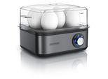 Cuociuova Arendo, 500 W, Acciaio Inox, Durezza Regolabile, Per 8 Uova, Grigio