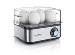 Cuociuova Arendo, 500 W, Acciaio Inox, Durezza Regolabile, Per 8 Uova, Argento/Nero