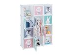 Relaxdays Scaffale Per Bambini A 8 Scomparti Bianco