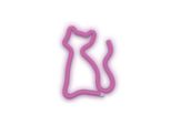 Insegna Al Neon Led Con Batteria, Usb, Luce Domestica, Luce Notturna, Design Gatto, Colore Rosa