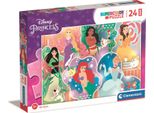 Clementoni Maxi Puzzle Princess, 24 Pezzi.