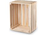Pineea Cassa Di Legno Naturale 50X40X30Cm - Cassa Di Vino Cassa Di Frutta Cassa Decorativa Cassa Di Mele
