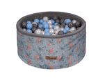 Piscina In Schiuma Flumi 90X40 Cm Con 200 Palline ∅7 Cm – Cerbiatti + Palline Blu