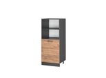 Vicco Mobile Per Forno Da Incasso R-Line, 60 Cm, Quercia Dorata/Antracite
