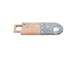 Tagliere In Marmo Con Elemento In Legno, 38 X 18 Cm