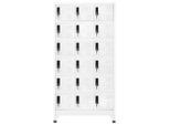 Vidaxl Armadietto Bianco 90X40X180 Cm In Acciaio