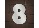 Numero Civico Numeri Cifre Numero Di Porta Numeri Civici Acciaio Inox KÖNigsprod, Distanziatore Saldato (2), 8