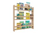 Scaffale Da Parete Kidos Rovere Al Miele A. 80 X L. 70 X P. 10 Cm