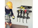 Costway Portautensili Per Trapani Elettrici, Organizzatore Di Utensili Da Parete Adatto A Garage, Officina, Magazzino