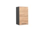 Vicco Pensile Da Cucina Fame-Line, 40 Cm, Quercia Dorata/Antracite