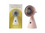 Vitammy Ventilatore Da Tavolo Da Sogno, Mini Ventilatore Da Tavolo Usb, Rosa