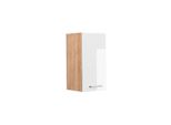 Vicco Pensile Da Cucina R-Line, 30 Cm, Bianco Lucido/Quercia Dorata