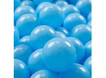 Kiddymoon 100 Palline Da Gioco ∅ 7Cm Per Il Bagnetto Palline Di Plastica Per Bambini Eu, Blu Bambino