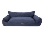 Letto Ortopedico Per Cani Joker Letto Per Cani Divano Letto Cestino Materasso Letto Per Animali Xxxl 132X106 Cm Blu Scuro Velluto