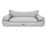 Letto Ortopedico Per Cani Joker Letto Per Cani Divano Letto Cestino Materasso Letto Per Animali Xxxl 132X106 Cm Grigio Cenere Ottico Come Il Lino
