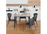 Tavolo Da Pranzo Wisfor In Marmo, Tavolo Da Cucina, Tavolo Da Sala Da Pranzo Per 4 Persone, Tavolo Rettangolare Con Gambe In Metallo Antiscivolo, Design Moderno, Grigio Chiaro