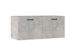 Vidaxl Armadio A Muro Grigio Cemento 80X36,5X35 Cm Materiale Legno