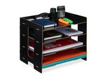 Organizzatore Da Scrivania Con Scomparti RD42750, Nero