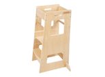 Kiddymoon Aiuto In Cucina Per Bambini Sgabello Per Bambini Torre Di Apprendimento Per Bambini Sedia Di Apprendimento Con Altezza Regolabile Mobili Montessoriani, Ausili In Cucina Per Bambini, ST-003, Naturale