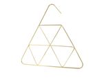 Natural Goods Berlin Porta Sciarpe Triangel, Gancio Per Cravatte, Porta Cinture, Guardaroba, Sciarpe, Cinture, Calze, Gioielli, Acciaio Rotondo 4 Mm, Oro, 1 Pezzo