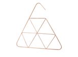 Natural Goods Berlin Porta Sciarpe Triangel, Gancio Per Cravatte, Porta Cinture, Guardaroba, Sciarpe, Cinture, Calze, Gioielli, Acciaio Rotondo 4 Mm, Oro Rosa, 1 Pezzo