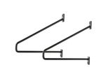 Natural Goods Berlin Supporto Per Mensola Prenzlberg, Supporto Per Mensola, Supporto Per Mensola, Mensola A Muro, Supporto A Muro, Nero, Per Mensola Da 250 Mm, 2 Pezzi