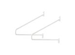Natural Goods Berlin Supporto Per Mensola Prenzlberg, Supporto Per Mensola, Supporto Per Mensola, Mensola A Muro, Supporto A Muro, Bianco, Per Mensola Da 200 Mm, 2 Pezzi