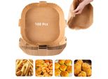 Inf Carta Usa E Getta Air Fryer Con Manico Per Friggitrici 100 Pz Natura 20 Cm