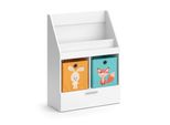 Vicco Libreria Bambini Luigi, 72 X 96.2 Cm Con Cassetto E 2 Scatole Pieghevoli Opt.6, Bianco