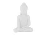 Relaxdays Figura Di Buddha Bianco 17 Cm