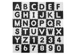Ricokids Tappetino In Schiuma Lettere Puzzle Nero. 30X30 Cm 36 Pezzi