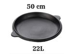 Padella In Ghisa Con Coperchio Kazan 22L - Padella Resistente Per Cucinare All'aperto E In Campeggio