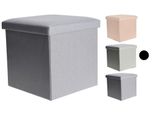 Homestyling Sgabello / Sedile Con Contenitore Grigio Verde Ko-101000530Green