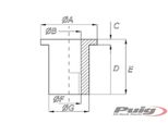 Puig 0715N Silentblock Adatto Per Universal Universal Nero
