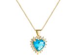 Collana EM-20879 - Oro/Blu KP20879