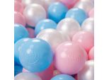 Kiddymoon 200 ∅ 6Cm Palline Da Bagno Per Bambini Palline Giocattolo Per Bambini Palline Di Plastica Eu, Blu Bambino/Rosa Polvere/Perla