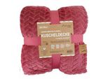 Coperta Jacquard " Coperta Accogliente 150X200Cm "" Coperta Accogliente Lucida "" Coperta Da Divano "" Copriletto Caldo E Morbido [Berry]"