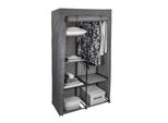 Homelife Armadio Tessile Con Ripiani Antracite