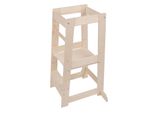 Selonis Torre Di Apprendimento Per Bambini Sedia Di Apprendimento Aiuto Cucina Montessori Accessori Kh-100X, Naturale