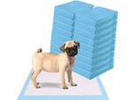 Costway Assorbenti Per Cani, Design A 5 Strati A Prova Di Perdite, Assorbenti Per Cuccioli, Assorbenti Igienici Usa E Getta Pipi, Assorbenti Per Cuccioli (100 Pezzi 60X60Cm)
