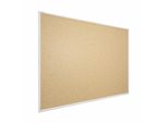 Lavagna In Sughero Con Cornice Bianco In Legno 120X90Cm, Bacheca Sughero Per Puntine Spille Memoboard
