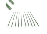 Toboli 10X Pali Per Piantine Verdi 120 Cm Ø 11 Mm Pali Per Tralicci In Metallo E Plastica, Pali Per Piantine Di Pomodori E Piante Rampicanti