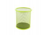 Leviatan Portapenne In Metallo | Portapenne Rotondo In Filo Metallico | Portapenne Multifunzionale In Rete Per Penne A Sfera Ø91 Mm Colore Lime