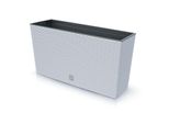 Rato Case Fioriera Media Con Vaso Interno Vaso Per Piante Vaso Per Fiori Per Interni Ed Esterni Rettangolare In Plastica 770X235X406Mm Bianco