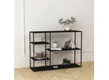 Scaffale Verticale "Isojoki"" 120 X 35 X 87,5 Cm Metallo Nero Opaco"