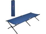 Costway Letto Da Campeggio Letto Da Campeggio Struttura In Metallo Pieghevole, Letto Pieghevole Militare Letto Singolo Lounger Letto Da Campeggio Lounger Per Viaggi In Campeggio 190 X 67 X 42 Cm (Blu)